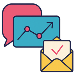 Iconos de carta y mensajería